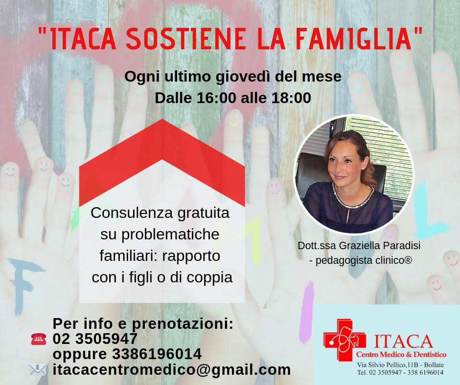 Centro Medico Bollate ITACA - Appuntamenti Fissi Gratuiti Problematiche Familiari